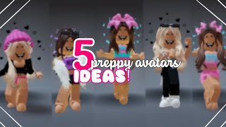 5 preppy avatars ideas under 400 robux  itslola💕 [upl. by Yehc]