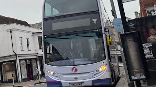 Full Thrash Transfer First Essex ADL Enviro 400 E40D 33718 SN12 AKG Route 75 [upl. by Ihcekn]