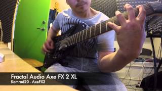 Mesa Boogie Dual Rectifier vs Axe FX2 XL [upl. by Emmery31]