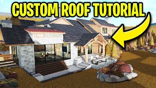 How to make a custom roof in Bloxburg Roblox [upl. by Eiralav]