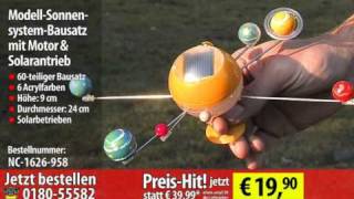 Playtastic ModellSonnensystemBausatz mit Motor amp Solarantrieb [upl. by Rufe]