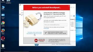 Remove Auslogics BoostSpeed 9 on Windows 10 Uninstall Guide [upl. by Krasner352]
