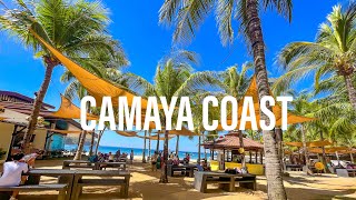 Relaxing Day Tour at Camaya Coast Beach Resort Bataan Philippines  4k Walking tour [upl. by Tubb872]