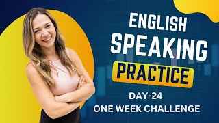 DAY 24  SPOKEN ENGLISH PRACTICE  Daily Routine Sentences  Hindi to English Sentences [upl. by Yerkovich439]