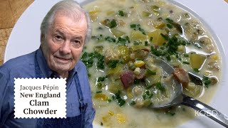 Jacques Pépins Famous Clam Chowder Recipe 🥣  Cooking at Home  KQED [upl. by Harness84]