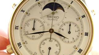 Seiko 7A48 Moonphase Watch [upl. by Nylanna]