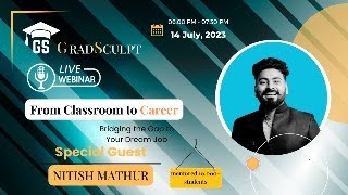 From Classroom to career  Mastering the Modern Job Market with GradSculpt  Webinar  GradSculpt [upl. by Rosen]