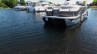 Pontoon Boat PT360 Joystick Docking System [upl. by Nylrehc380]