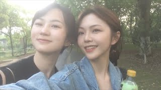 Hangzhou Vlog｜和好朋友重返国美校园、草坪野餐、老式照相馆拍照、偶遇小狗福仔 [upl. by Doak]