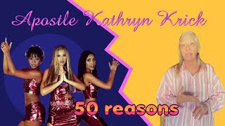 Apostle Kathryn Krick’s 50 reasons she hates Pam Malone [upl. by Fugate]