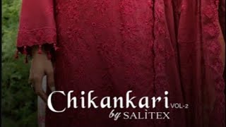 Chikannkari By SALITEX  Embroidered Chikankari Shirt 2024  Embroidered Chikankari Chiffon Dupatta [upl. by Nylissej]