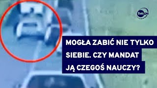 Wyprzedzanie quotna trzeciegoquot i o włos od tragedii Kierująca zapłaci 3 tysiące złotych TVN24 [upl. by Astred]