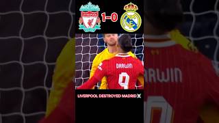 The day Liverpool beat 15time UCL winners futbol cr7 worldcup football liverpool madrid [upl. by Ulises]