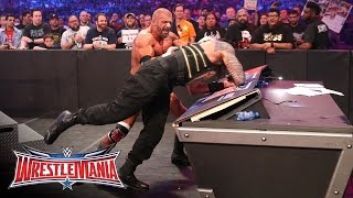 Roman Reigns vs Triple H  WWE World Heavyweight Title Match WrestleMania 32 on WWE Network [upl. by Browning]