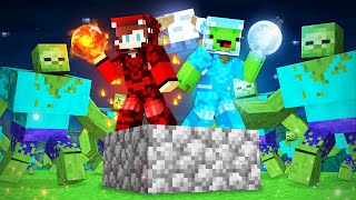 1000 MUTANT ZOMBIES vs ICE and FIRE DRAGON Armor JJ and Mikey in Minecraft  Maizen [upl. by Nylrebmik423]