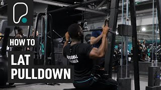 How To Do A Lat Pulldown [upl. by Aileve]