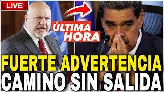 ¡ULTIMA HORA 🔴FISCAL DE LA CORTE PENAL INTERNACIONAL LANZA FUERTE ADVERTENCIA AL RÉGIMEN DE MADURO [upl. by Thetes]