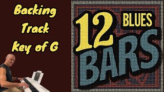 12 Bar Blues in G  Backing Track [upl. by Leahcim970]