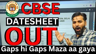 CBSE Datesheet OUTDetailed Analysis🔥🔥  Class 10 amp 12🔥🔥 [upl. by Raphaela]