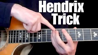 An Easy Chord trick I learned from Hendrix a guitar lesson [upl. by Xella]