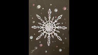 Relaxing Snowflake Drawing [upl. by Torie]