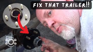 Replace the trailer hub and bearings before it leaves you stranded [upl. by Araid110]