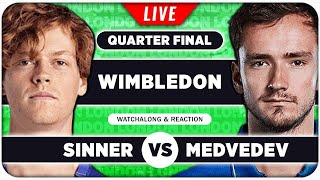 SINNER vs MEDVEDEV  Wimbledon 2024 Quarter Final  LIVE Tennis Talk Watchalong [upl. by France350]