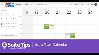 Use a Team Calendar [upl. by Lanahtan]