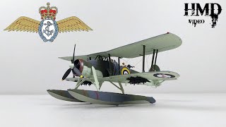 Fairey Swordfish MkI Floatplane 701 Catapult Flight 1940 Corgi 172 Diecast Model Review [upl. by Ahsinar]