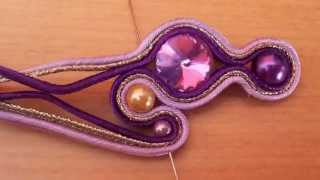 Soutache bracelet Step by step photo tutorial [upl. by Gregrory40]