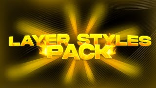 Best Photoshop Layer Style Pack 2022 [upl. by Ythomit]