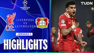 HIGHLIGHTS  Liverpool vs Bayer Leverkusen  UEFA Champions League 2425  TUDN [upl. by Nilyaj]