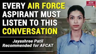 Jayashree Patil  AFCAT Recommended  SSB Interview Training  AFPA  Cdr Natarajan [upl. by Lefty]