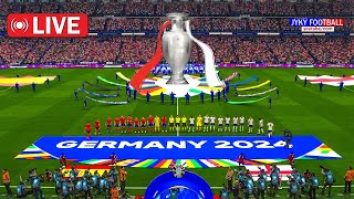 🔴LIVE  SPAIN vs ENGLAND UEFA EURO FINAL 2024  Full Match eFootball PES Gameplay PC  Match Today [upl. by Ahsal573]