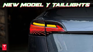 New 2024 Tesla Model Y Taillights Upgrade tesla [upl. by Aneliram]