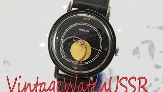 Instructions for using mechanical Soviet watch Raketa Copernic [upl. by Gorey537]