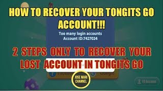 HOW TO RECOVER YOUR TONGITS GO PUSOY GO COLOR GAME LAND ACCOUNT [upl. by Whitten]