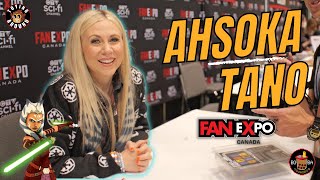 Ashley Ecksteins favourite Ahsoka collectible Fan Expo interview starwars ahsoka [upl. by Kulseth]