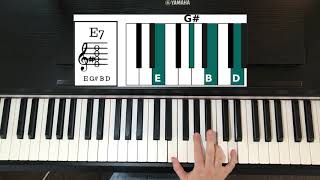 Play E7 Chord On Piano [upl. by Enyamrahs187]