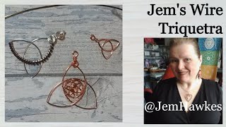 Super Easy Wire Triquetra Tutorial by Jem Hawkes [upl. by Kavanaugh102]