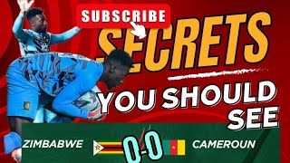 Cameroon vs Zimbabwe  full time match highlights AFCON QUALIFIERS afcon [upl. by Debor]