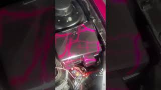 Engine bay glow up kelliespug pinkcar showcar enginebay [upl. by Naitsirhc]