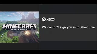 Fix Minecraft Bedrock Edition Error We Couldnt Sign You In To Xbox Live On Windows 1110 PC [upl. by Linden237]