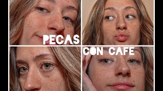 CÓMO HACERSE PECAS CON CAFÉ [upl. by Helmut]