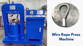 Hydraulic Steel Wire Rope Press Machine with Mouldswireropepressmachine steelwireropepressmachine [upl. by Lowe]