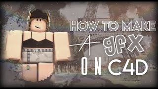 Roblox┊How to make a gfx on Cinema c4d r20  How to customize your avatar in Roblox Studio✨┊Tutorial [upl. by Alick715]