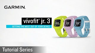 Tutorial  Garmin vívofit jr 3 Getting Started [upl. by Wilfrid112]