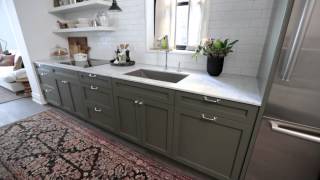 Interior Design — Narrow amp Timeless Rowhouse Kitchen Design Makeover [upl. by Dranoel]