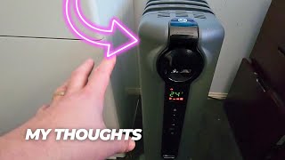 DeLonghi Radia S Eco Digital Full Room Radiant Heater 15quotw x 6quotd x 25quoth Review [upl. by Akinnor]