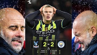 MAN CITY 22 CRYSTAL PALACE  PEP GUARDIOLA GOES BACK TO HIS STRUGGLING RUN [upl. by Enellij299]